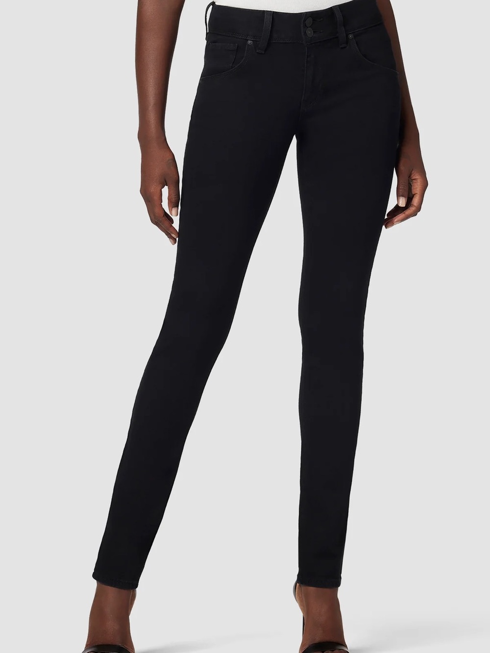 Hudson Jeans Collin Flap Skinny Black Size 27 Retail 209